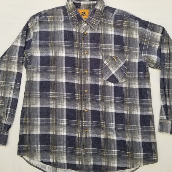 Men's Outback Rider Gray Flannel Size Large - Picture 4 of 10